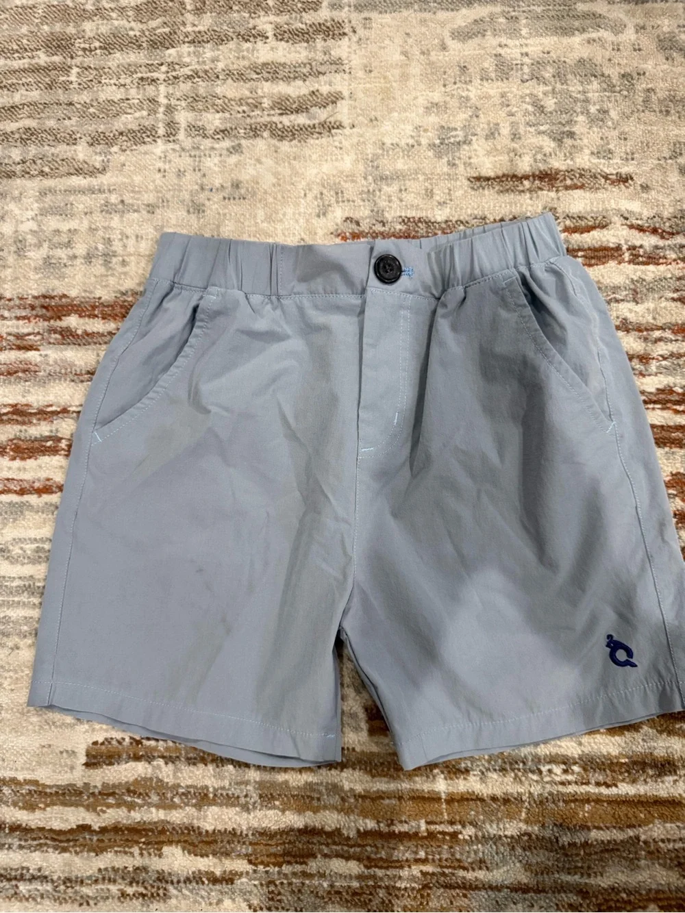 Light Gray Kids Shorts with Logo